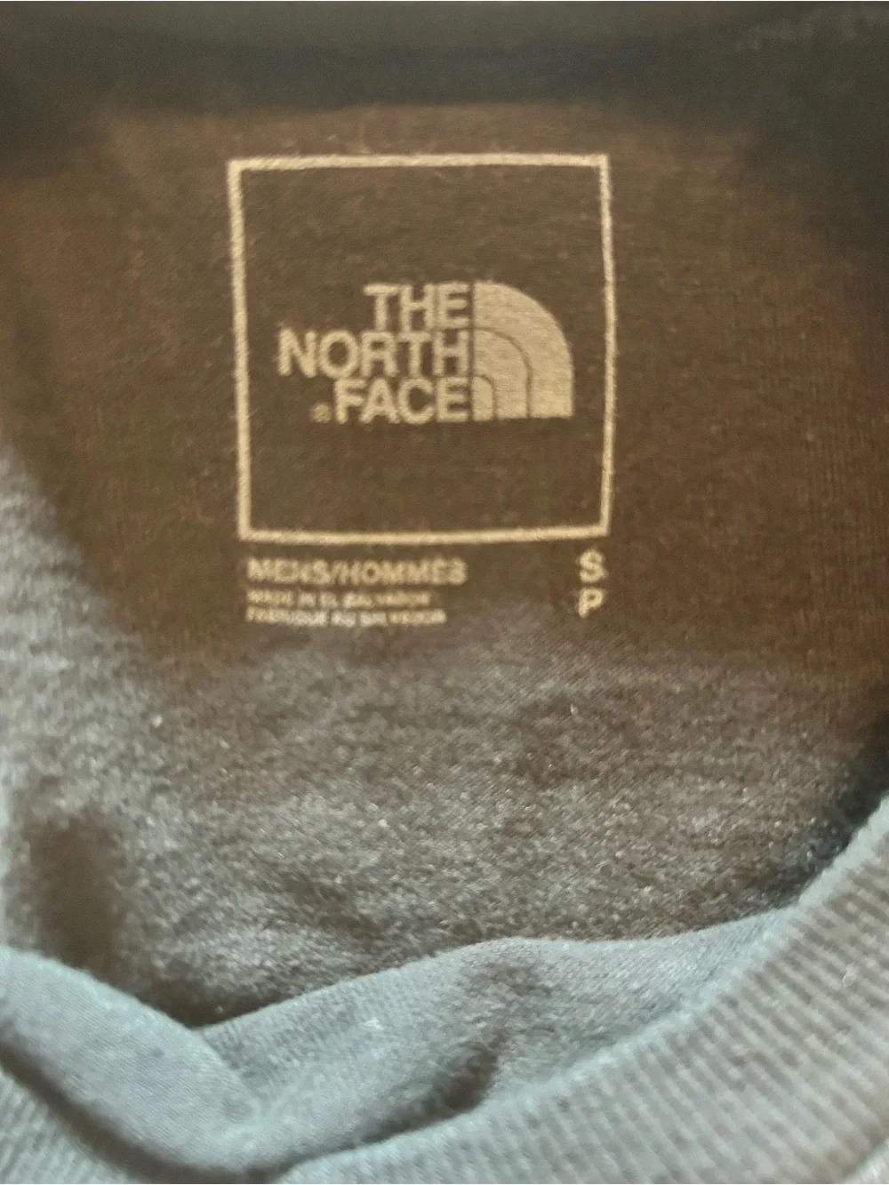 The North Face Men’s Small Black Long Sleeve Graphic Tee Back Logo
